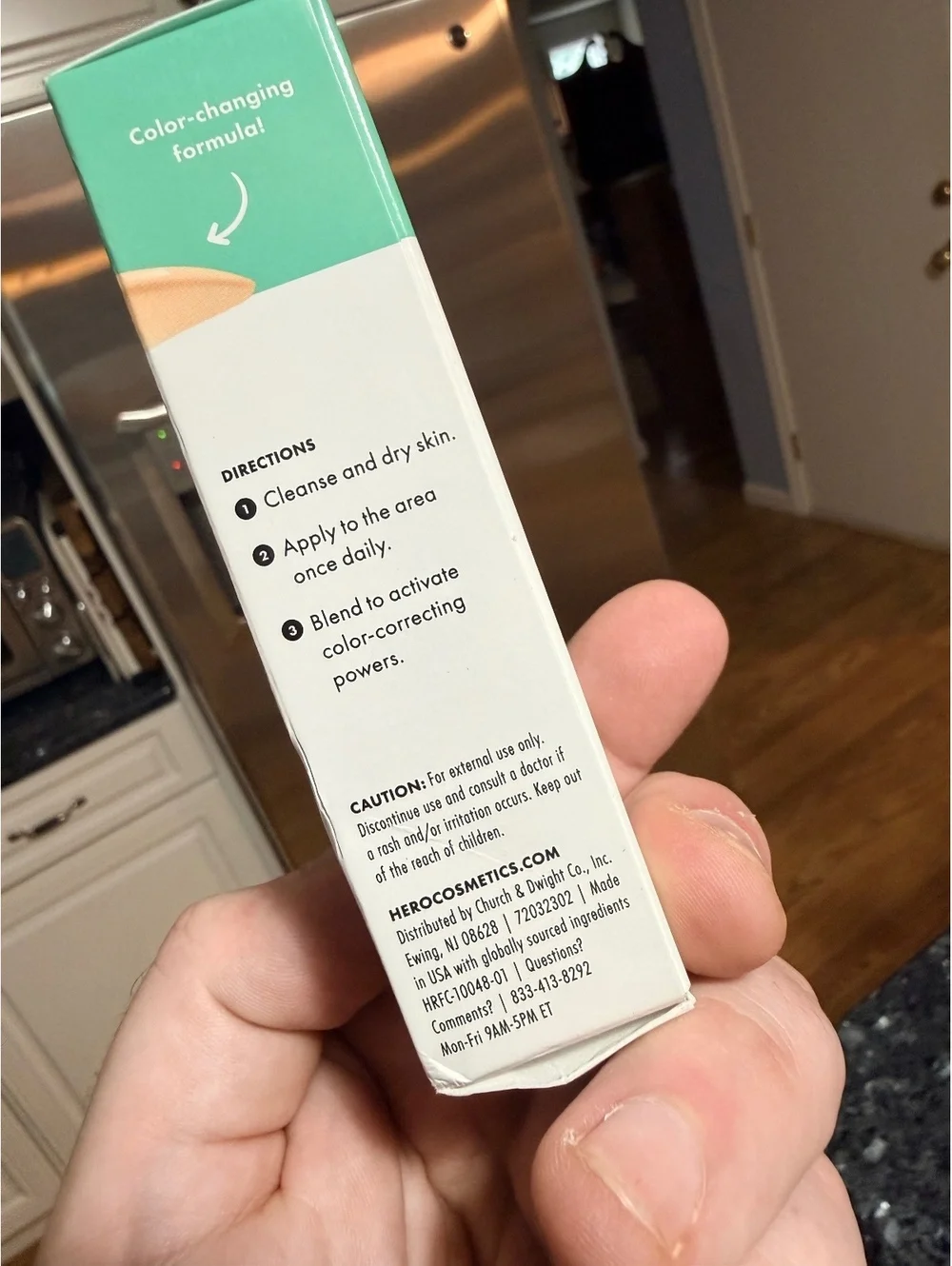 Hero Rescue Balm Red Correct Color-Correcting Green Cream 15ml